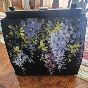 Dolce & Gabbana hand painted satin purse